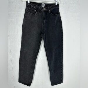 Princess Polly two toned jeans black wash size 6